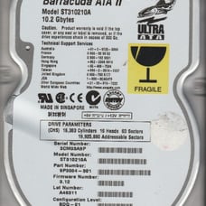 Seagate Barracuda ATA II Model ST310210A 10.2 Gbytes