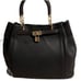 2Effe Black leather tote Village