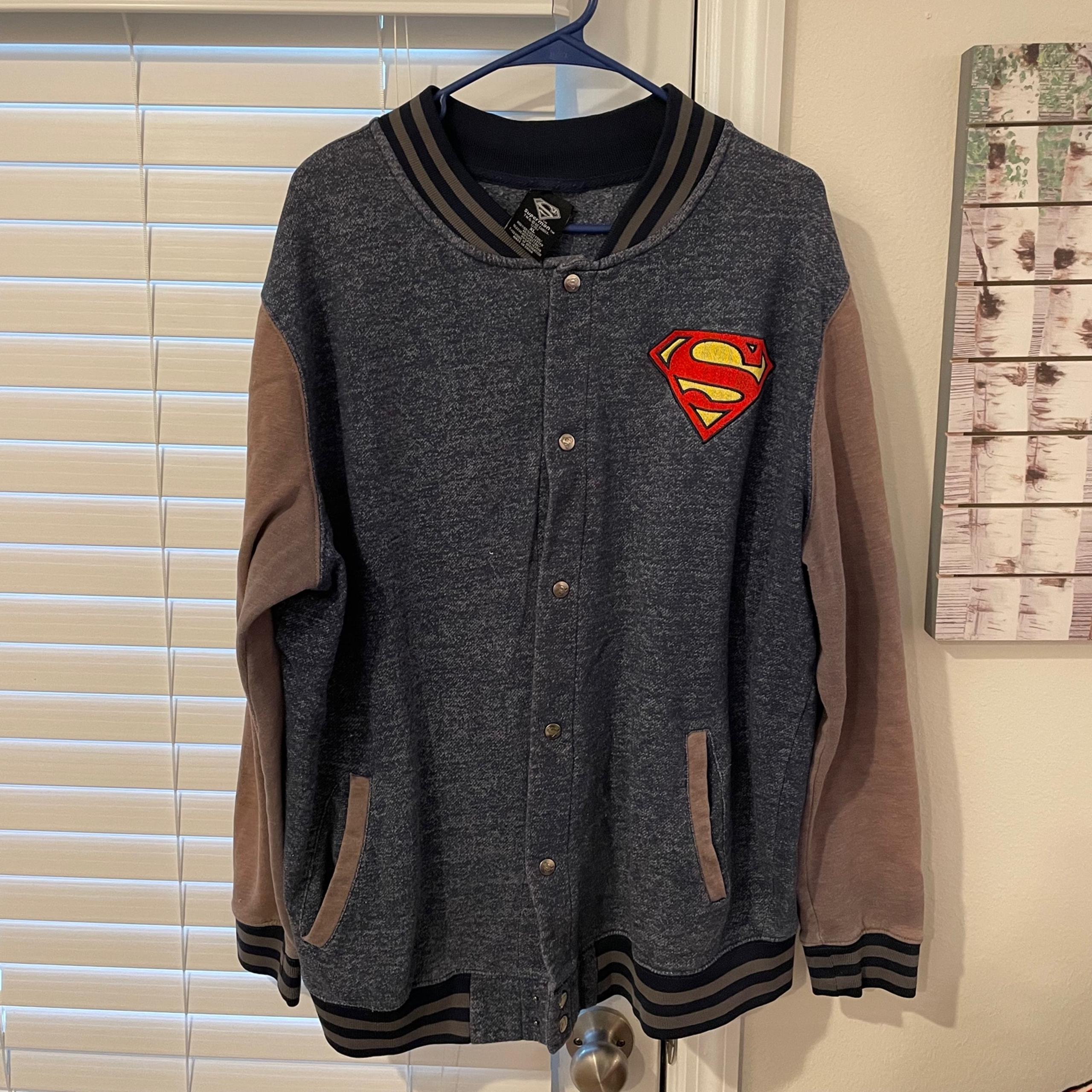 Mens Superman Varsity Jacket