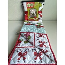 2 Piece Dr Seuss The Grinch Quilt Set TWIN Size Reversible Bedding Christmas NEW