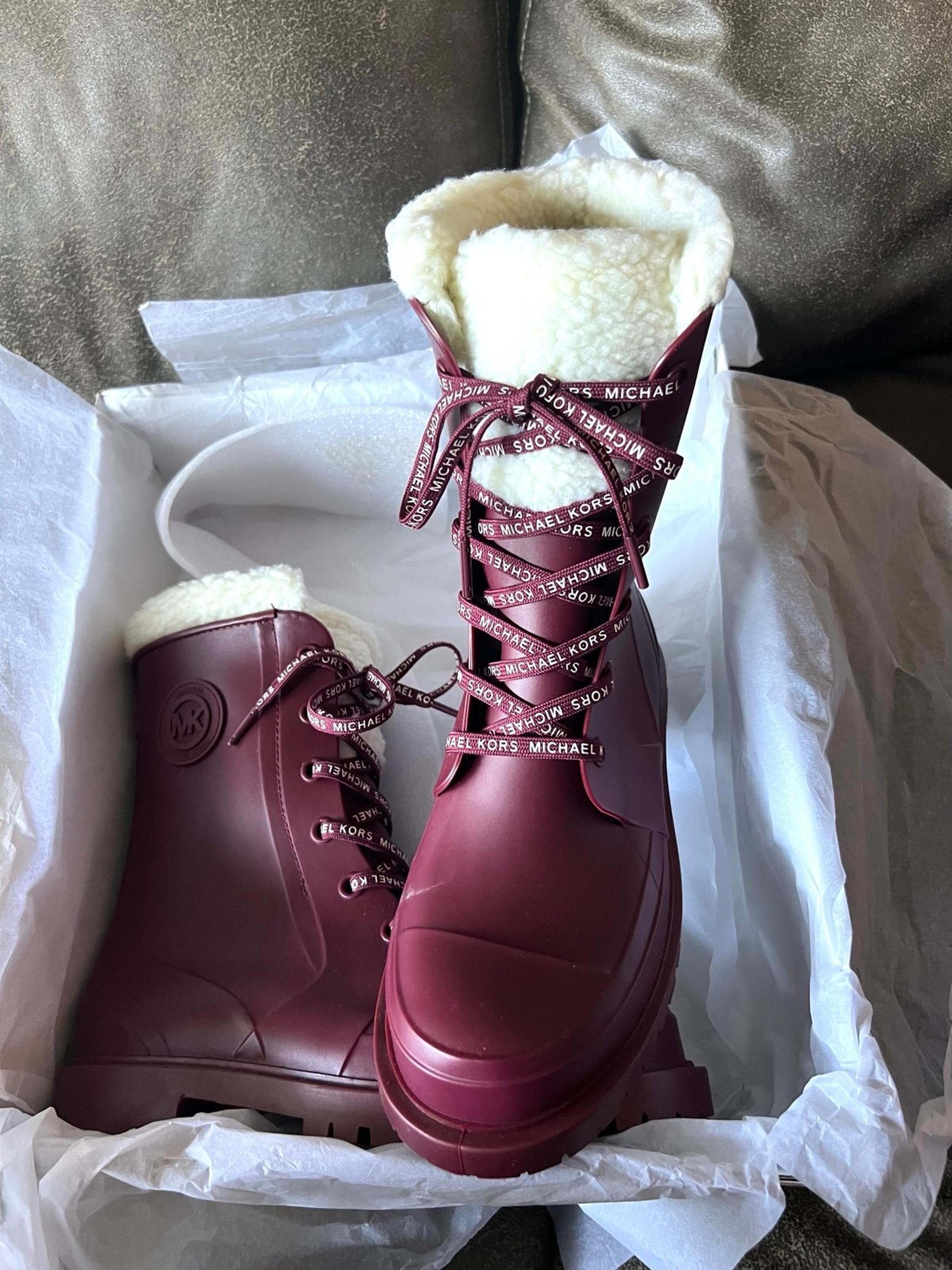 NWB Michael Kors Women's Rain Boots Faux size 8M