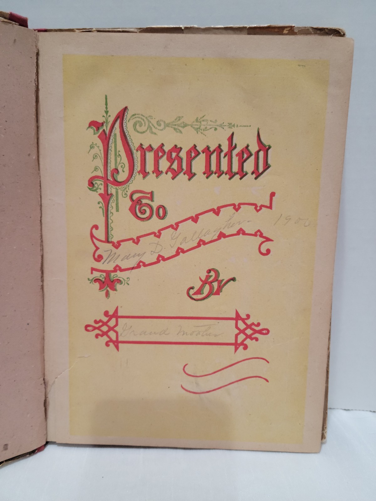 1890's Christmas Stories for Mothers Darlings EA Allen illustrated Anthology HC - detail
