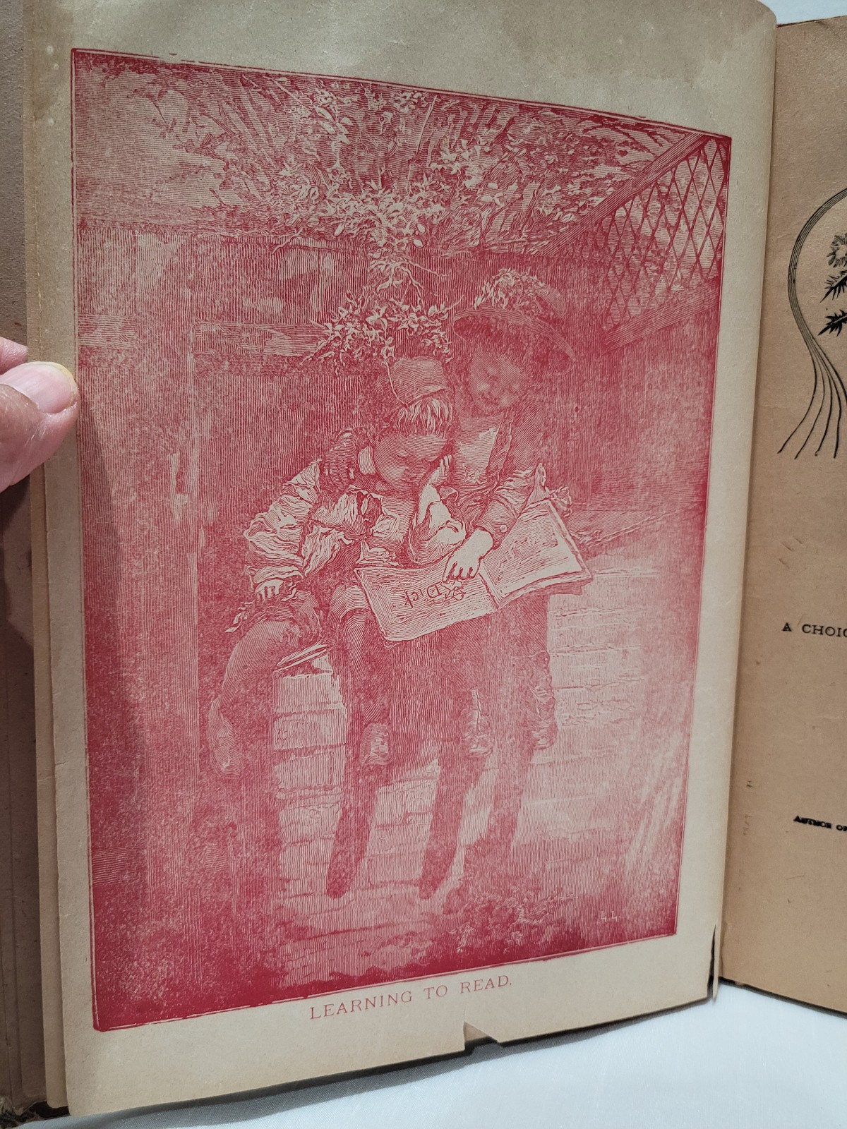 1890's Christmas Stories for Mothers Darlings EA Allen illustrated Anthology HC - detail