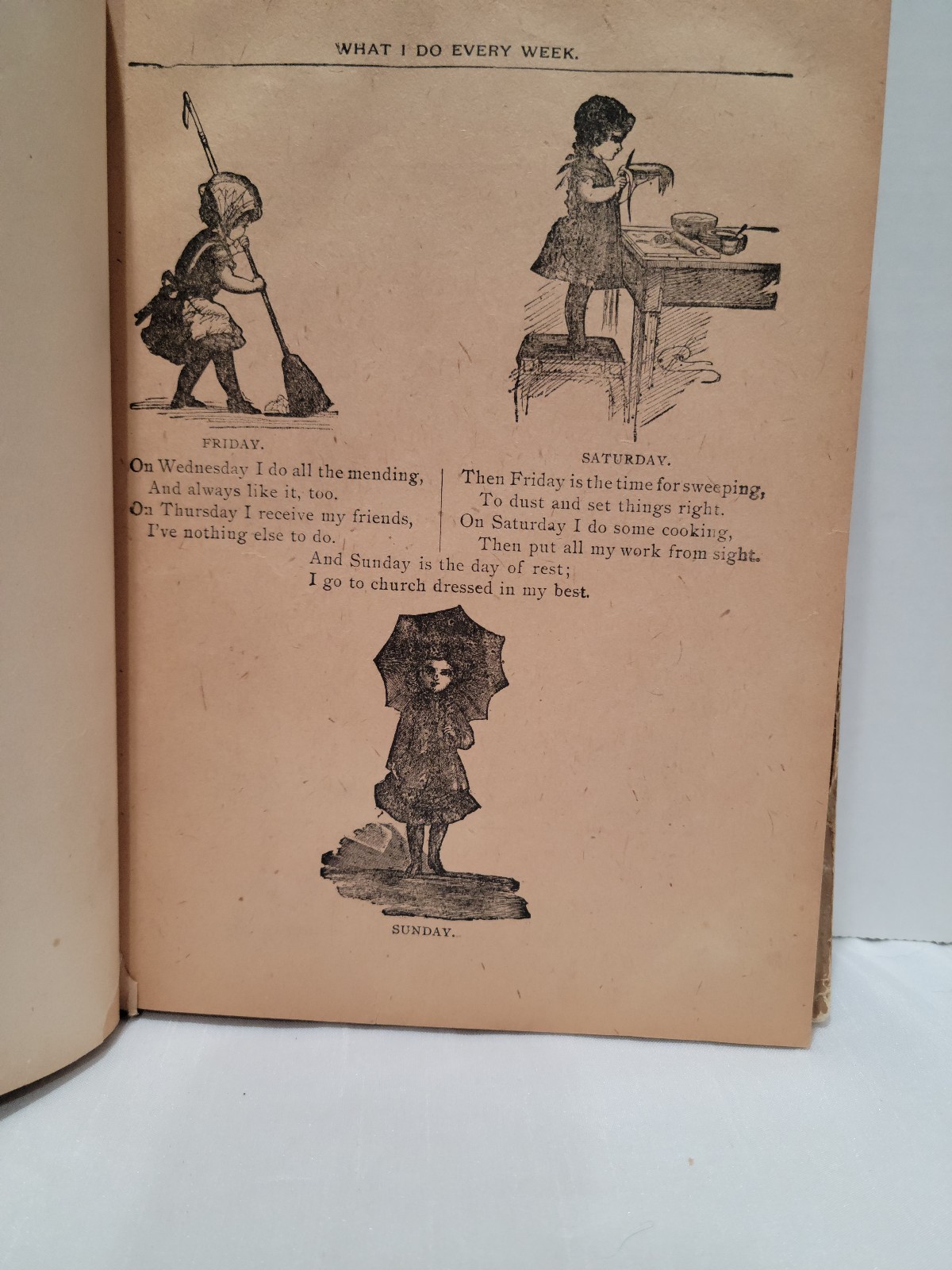 1890's Christmas Stories for Mothers Darlings EA Allen illustrated Anthology HC - detail