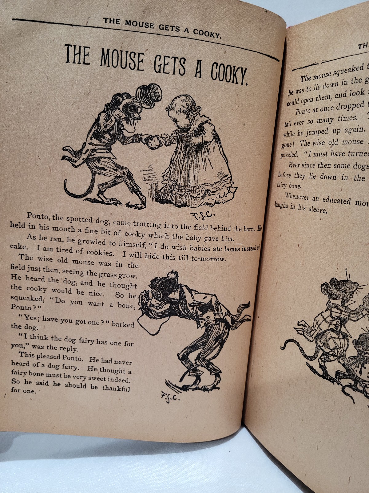 1890's Christmas Stories for Mothers Darlings EA Allen illustrated Anthology HC - detail