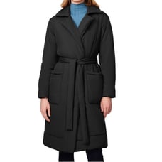 Bernardo Black Recycled Puffer Trench Coat - New With Tag - Reemoly