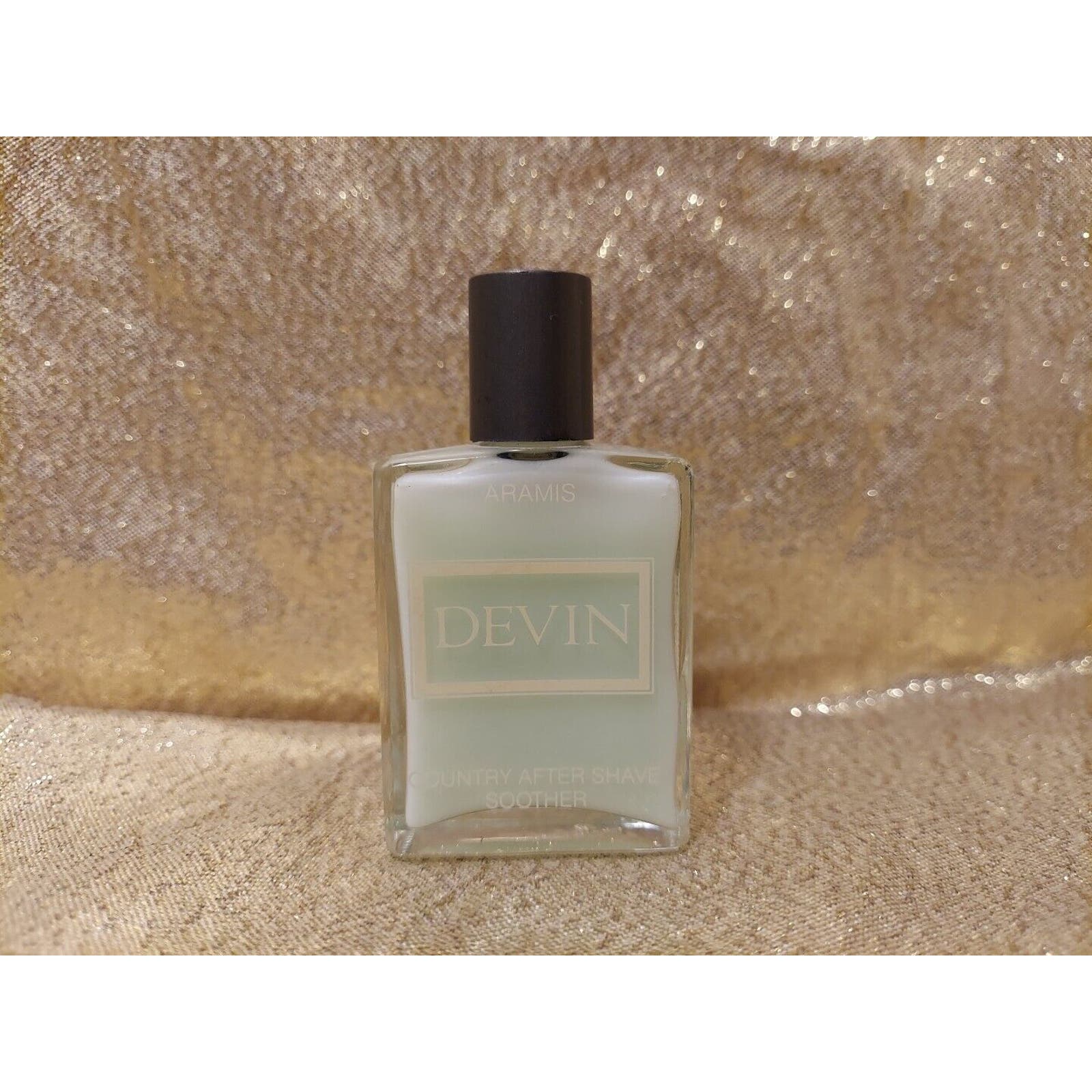 Vintage Devin By Aramis .75 Fl Oz After Shave Soother Lotion Glass Bottle 90%
