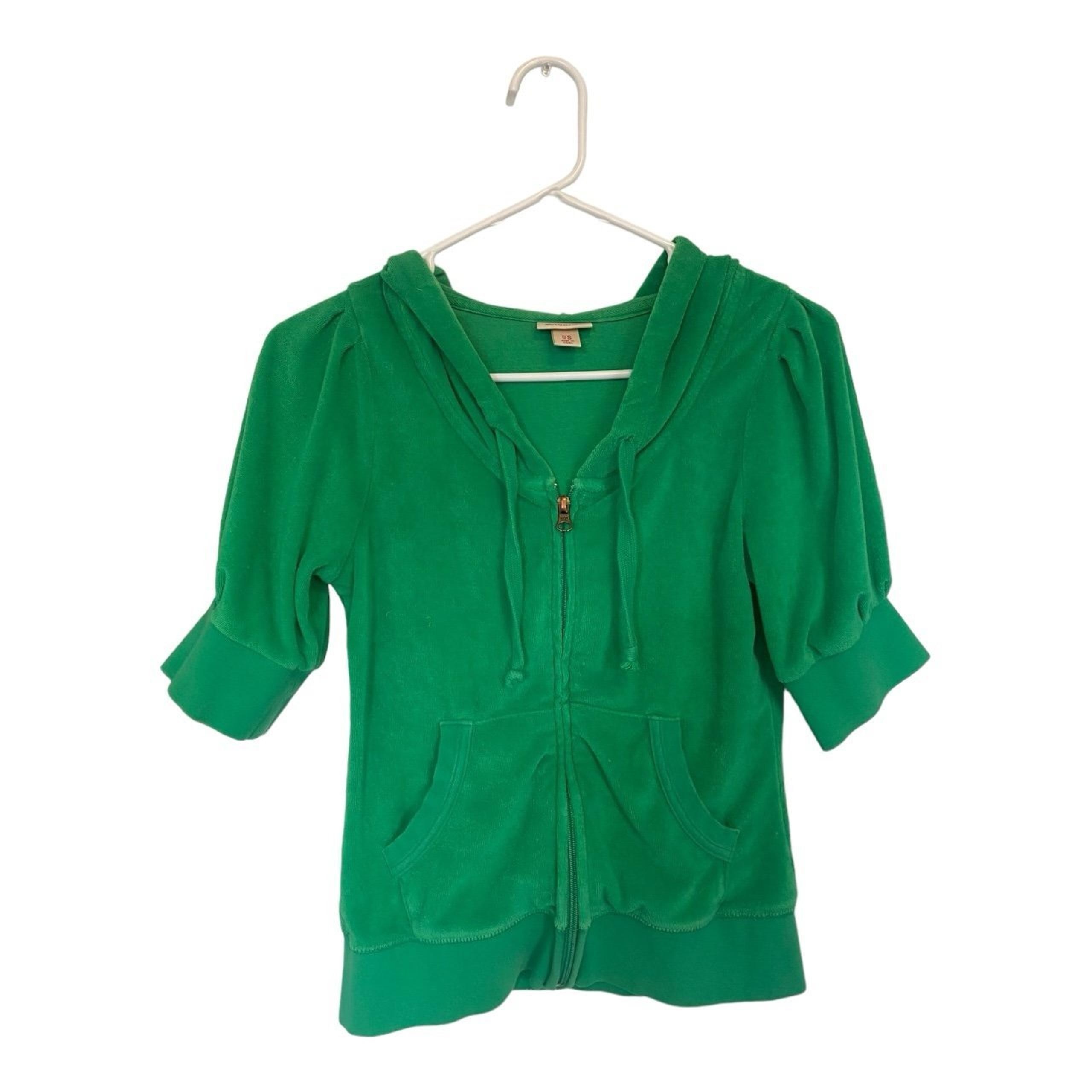 Y2K zipup hoodie with short sleeve