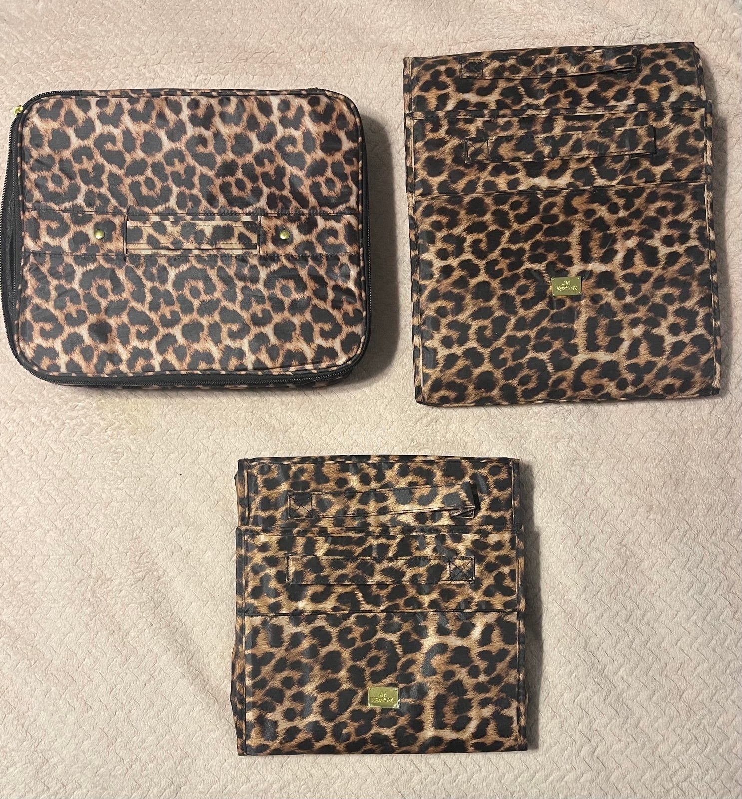 JM New York-Leopard Print Travel Makeup set