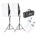 2pcs Softbox Light Kit Photo Studio Photography Continuous Lighting Stand Set