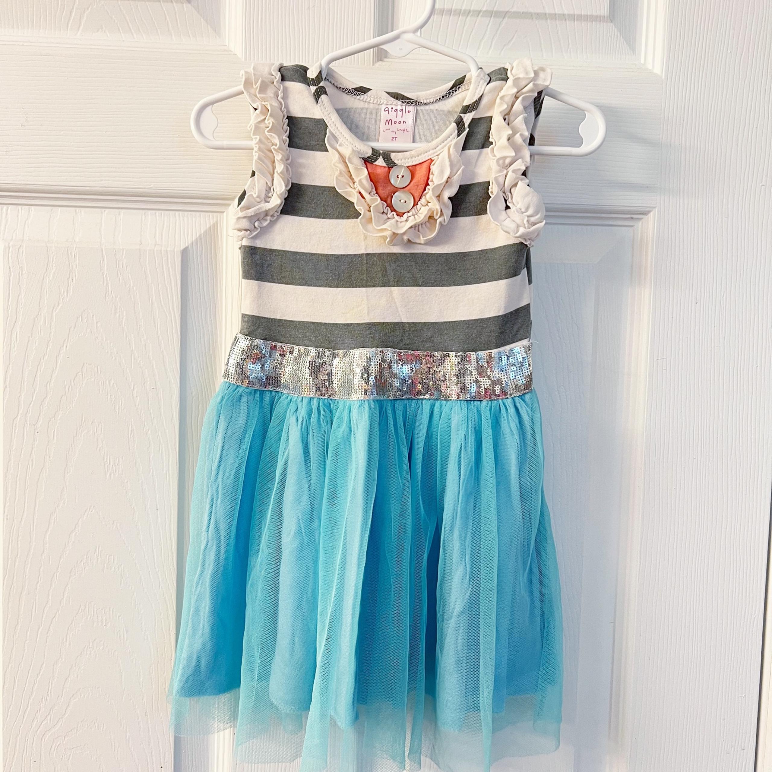 Giggle Moon | Striped Tulle Tutu Dress Size 2T