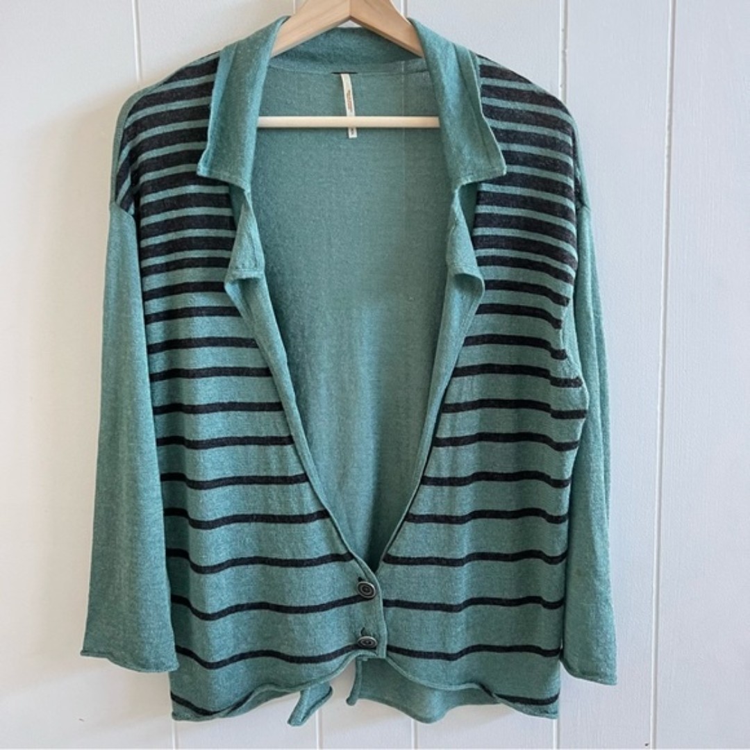 Free People linen knit top