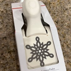 Martha Stewart craft punch looped snowflake