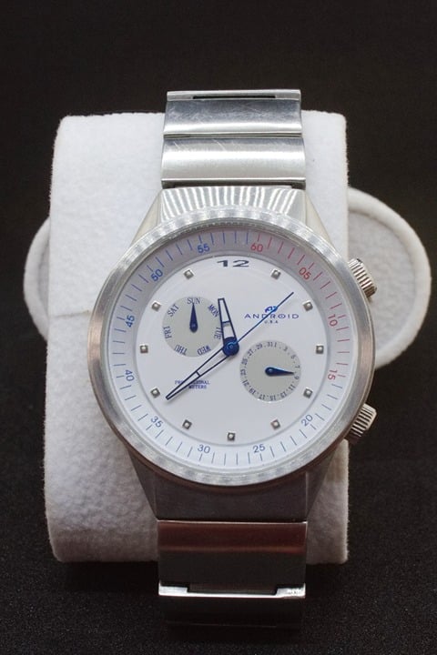 Android USA Ad 207 White Face Professional 100m Quartz Men's Watch