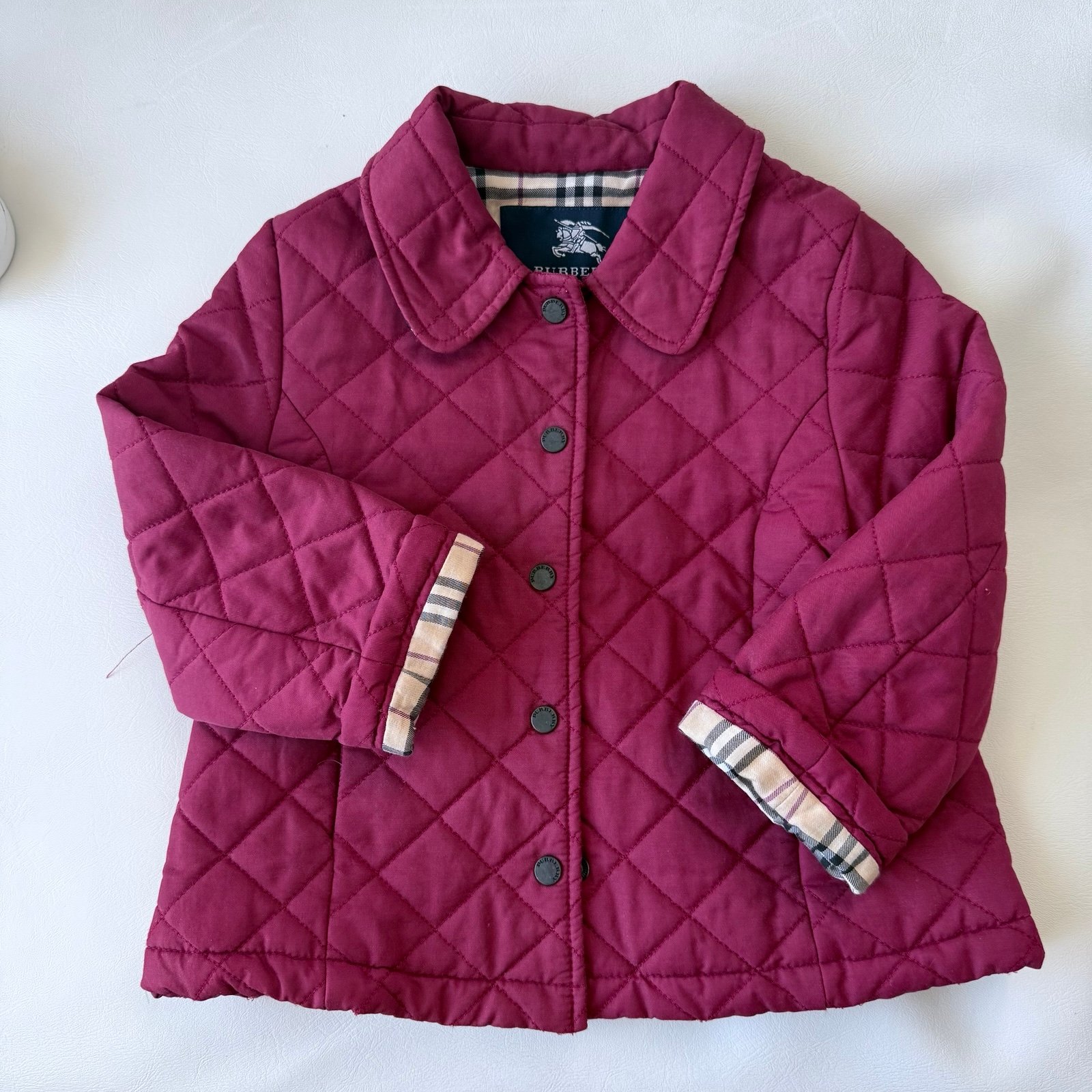 Baby kid Vest jacket 2T lightly fleeced Burberry red for boys or girls