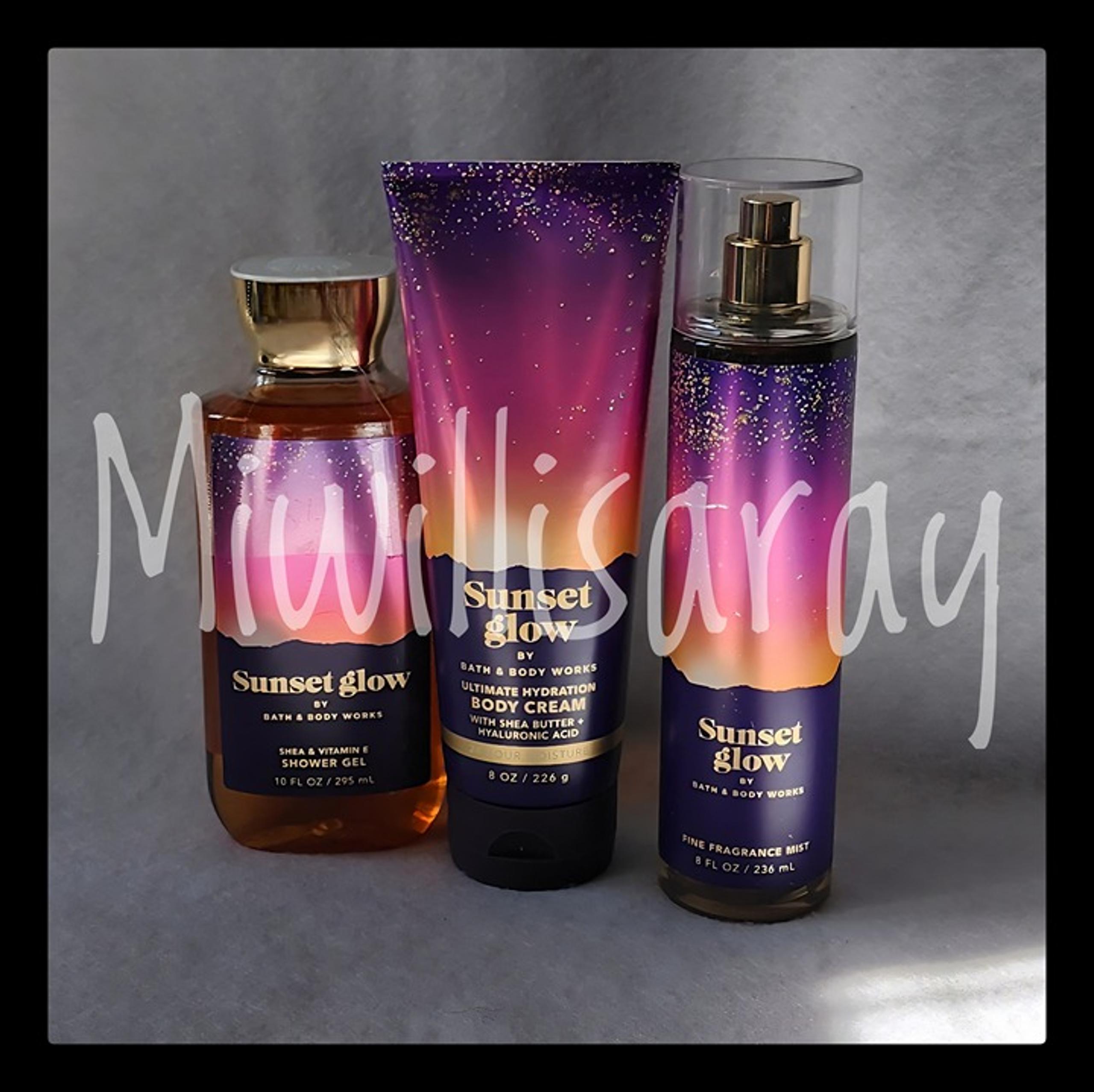 NWT Bath & Body Works "Sunset Glow" Body Care Trio