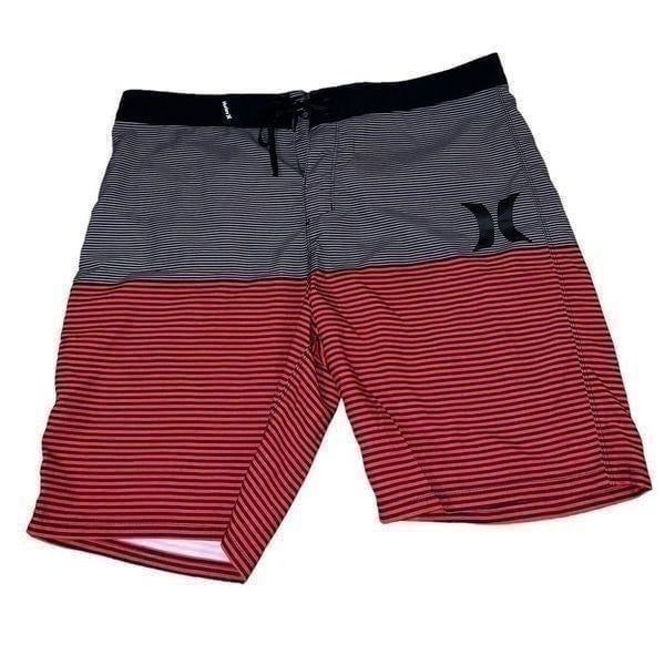 Hurley tie front unlined board shorts men’s size 34