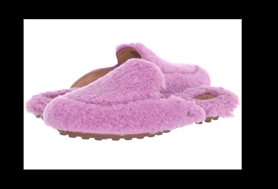 New Ugg Women's Lane Fluff Slip-on Loafer size 7 lavender