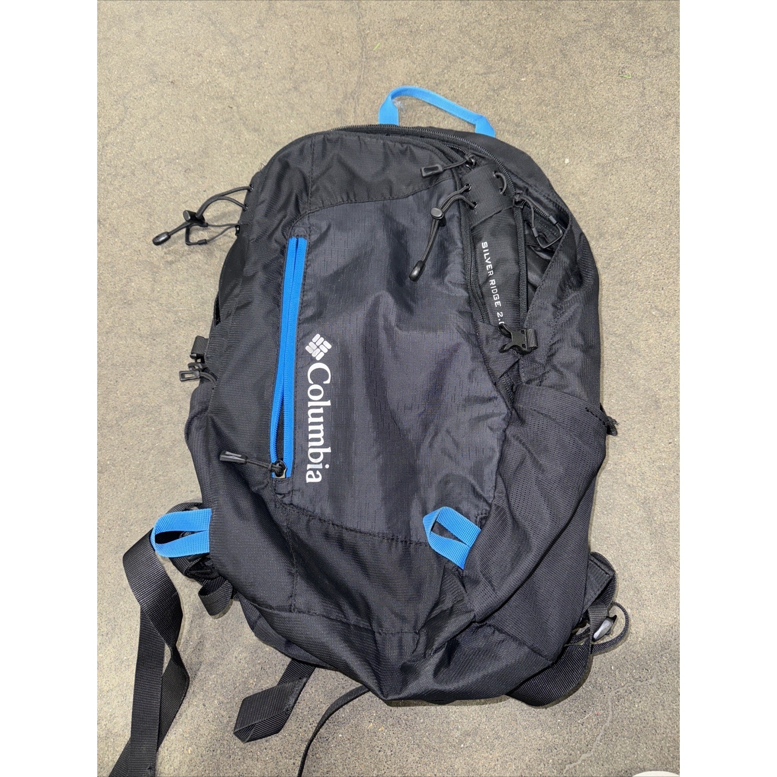 COLUMBIA Silver Ridge 2.0 Day Pack Bin BACKPACK Black And Blue