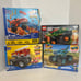 4-Pack MONSTER TRUCKS Mega and Lego Building Sets New/Sealed
