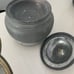 Vintage Metal Powder Puff Music Box