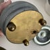 Vintage Metal Powder Puff Music Box