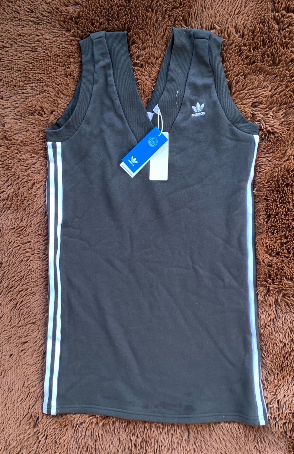 adidas Originals Women's Adicolor Classics Vest Dress-Black XS Activewear Dress