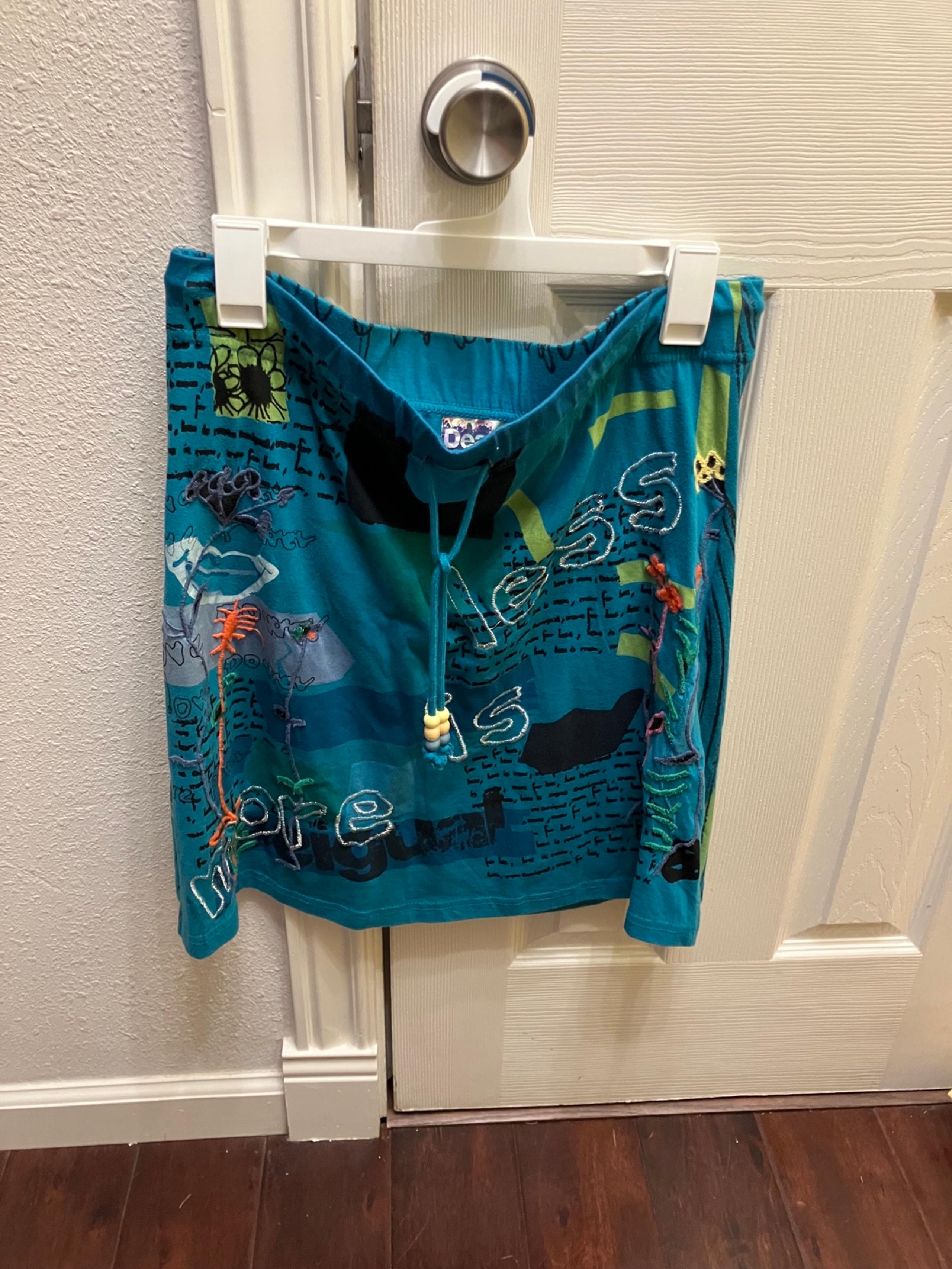 Desigual Teal Skirt M