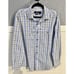 Nat Nast Men’s Plaid Long Sleeve Button-Up Dress Shirt Blue Smoke