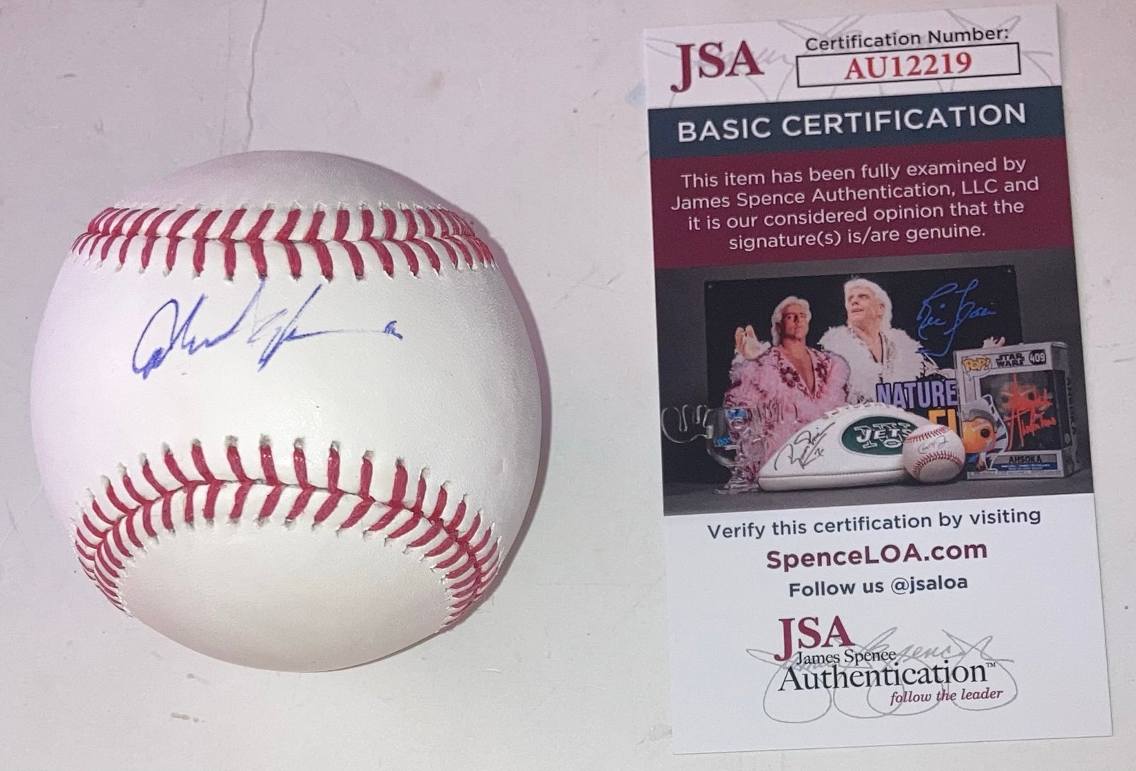 GABRIEL IGLESIAS COMEDIAN LEGEND SIGNED AUTOGRAPHED MLB BASEBALL JSA COA RARE!