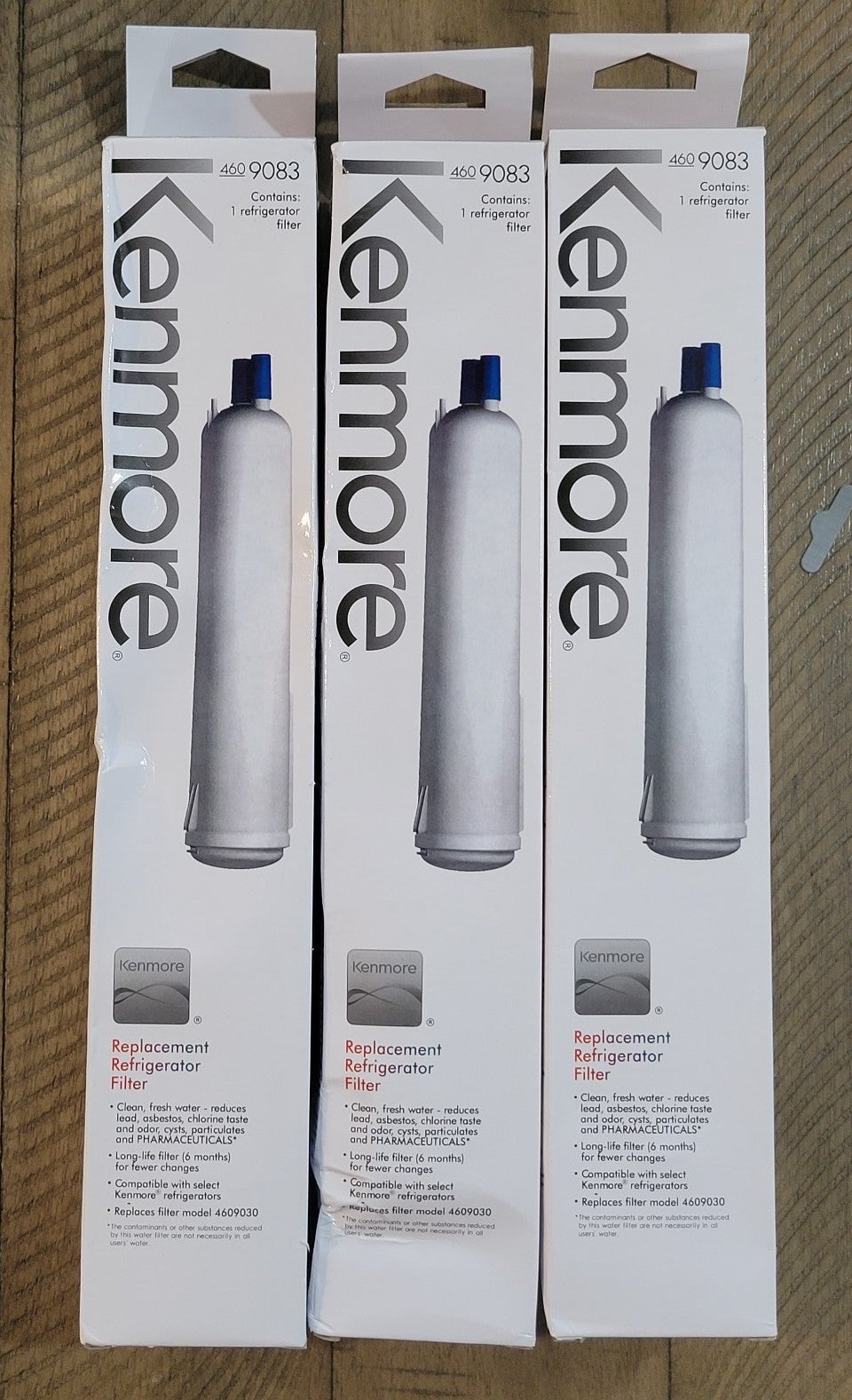 Lot of 3 Kenmore 9083 4609083 Refrigerator Water Filter Replaces 4609030