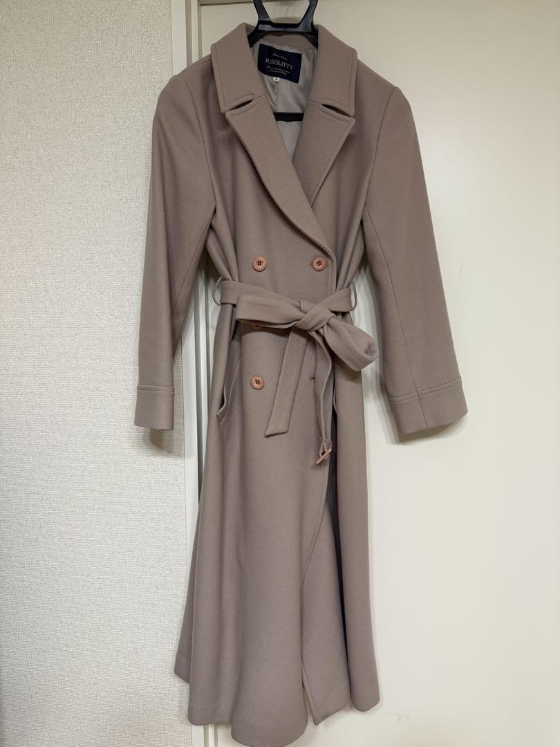 JUSGLITTY Beige Coat