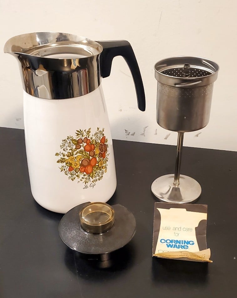 Vintage Corningware 10 Cup Percolator
