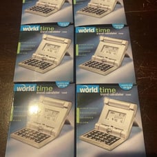 World Time Travel Calculator 1660 World Clock Calender Alarm Delta Skymiles NEW!