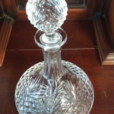 New! Waterford Crystal Decanter Lismore Ships Whiskey Liquor Decant!