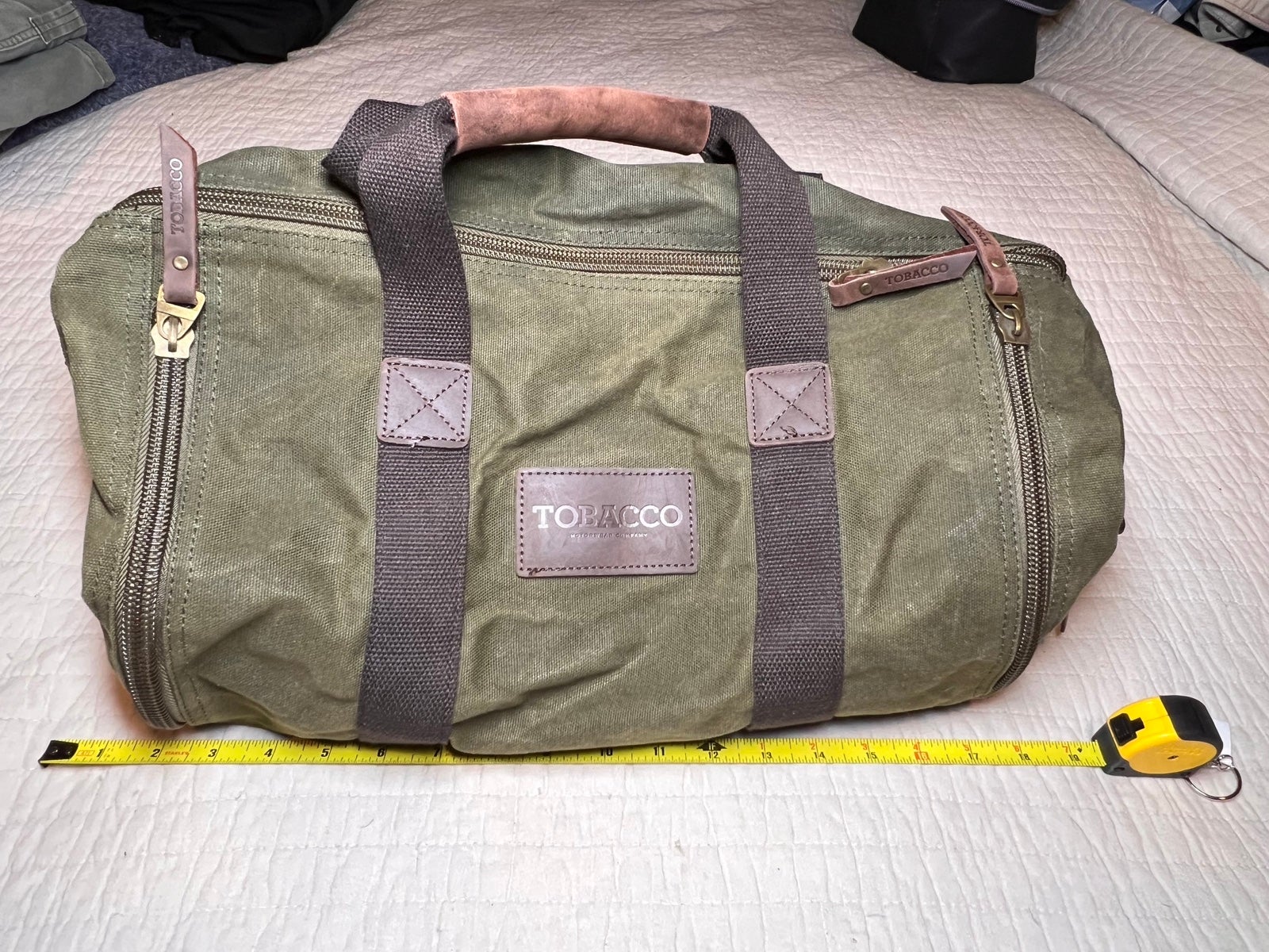 Tobacco duffle bag