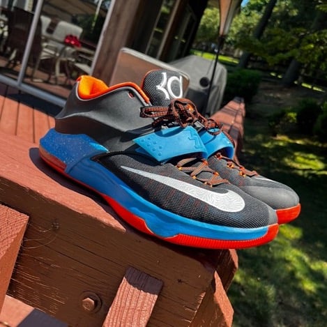 Nike KD 7 OKC Away Men's 653996-00 Size 13 Sneakers Basketball Shoes Good used