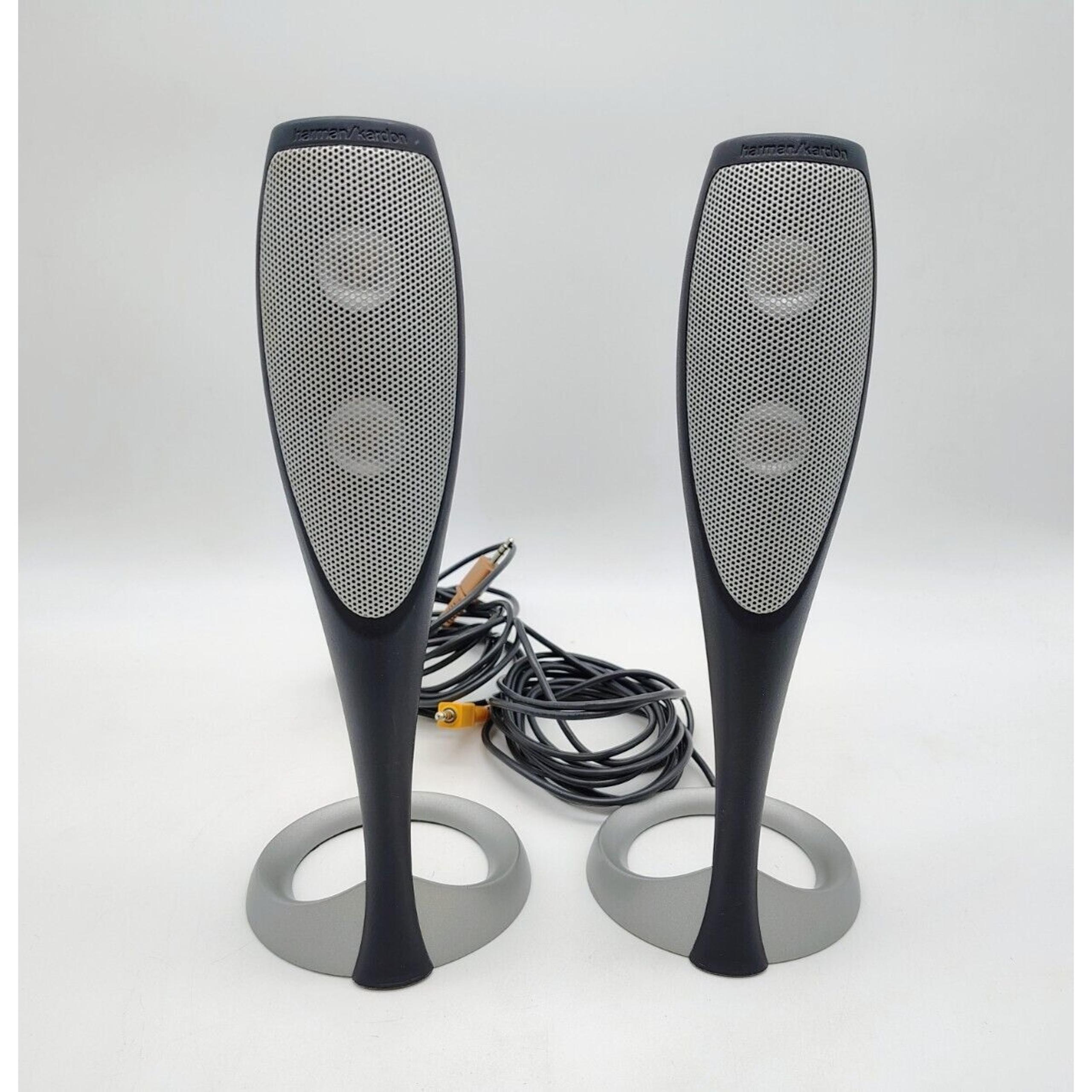 Harman Kardon HK695-01 Computer Satellite Speaker Pair Only No Subwoofer