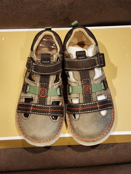 Stride Rite Medallion Harrison Leather Strap Sandal Shoes C11.5