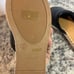 Bamboo Espadrille Mules Quilted Slip On Slides Sandals Flats Women size 8