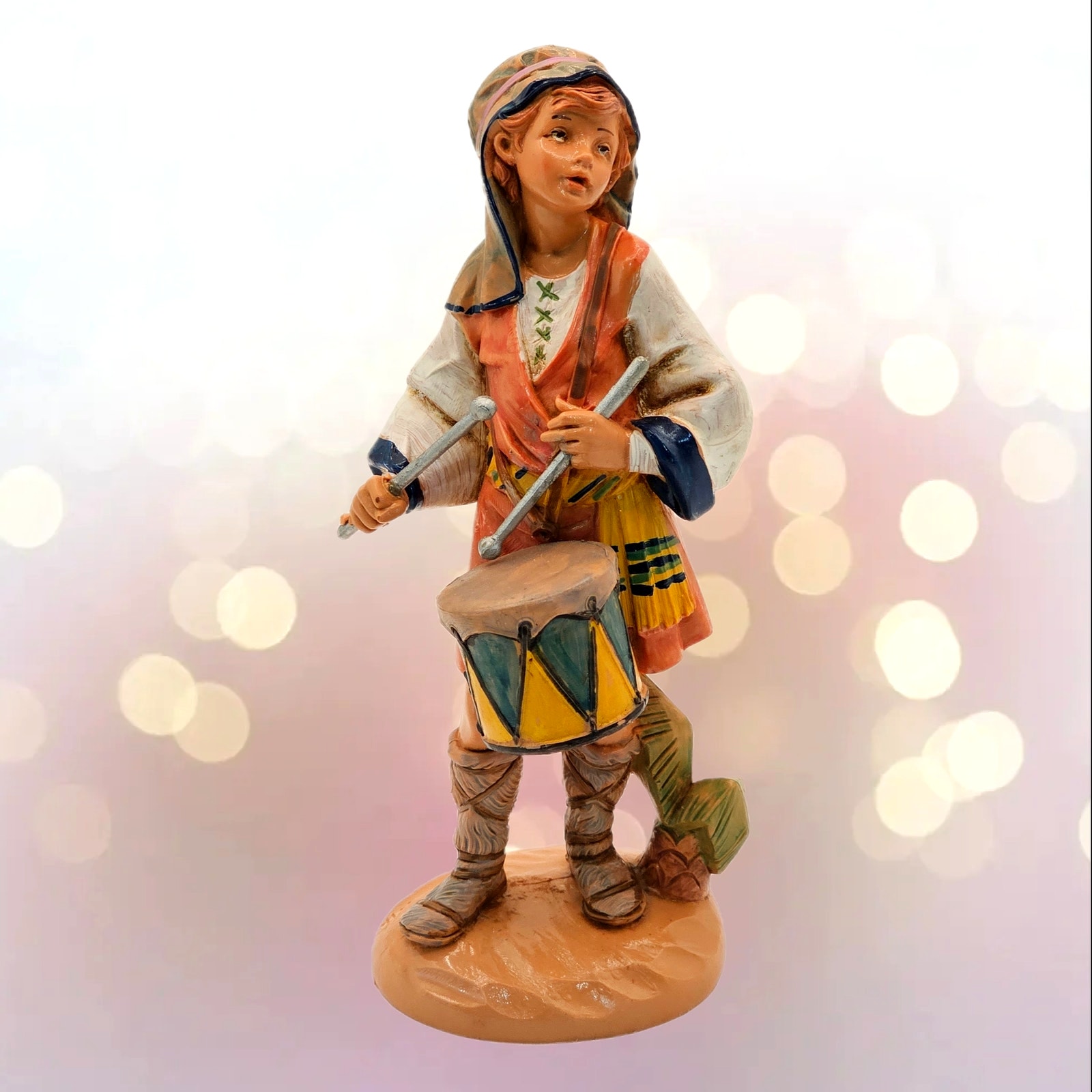 Signed Marco Fontanini Jareth Drummer Boy Figurine-1989 Simonelli Depose Italy