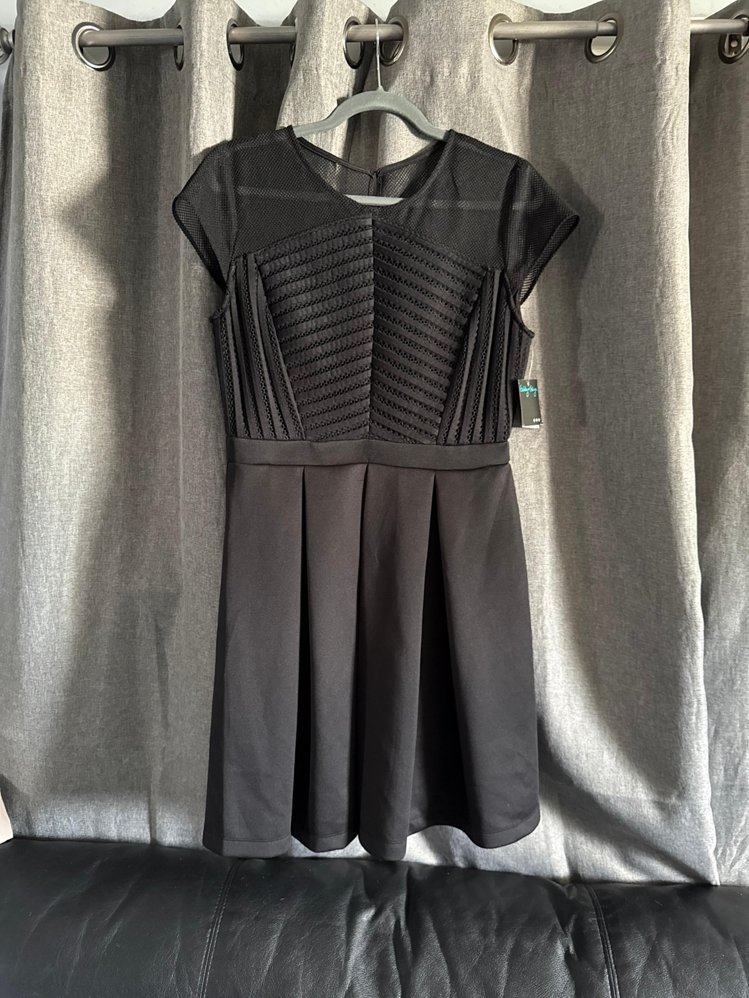 Black Cocktail Mini Dress NWT Size 12