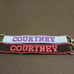 Embroidered Name Keychain Nylon Key Strap & Clip (1 x 7.75 ) All 34