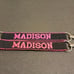 Embroidered Name Keychain Nylon Key Strap & Clip (1 x 7.75 ) All 34