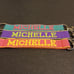 Embroidered Name Keychain Nylon Key Strap & Clip (1 x 7.75 ) All 34