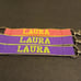 Embroidered Name Keychain Nylon Key Strap & Clip (1 x 7.75 ) All 34