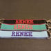Embroidered Name Keychain Nylon Key Strap & Clip (1 x 7.75 ) All 34