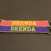 Embroidered Name Keychain Nylon Key Strap & Clip (1 x 7.75 ) All 34