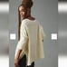 Anthropologie Pilcro Cream Textured Oversized Knit Sweater