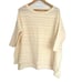 Anthropologie Pilcro Cream Textured Oversized Knit Sweater